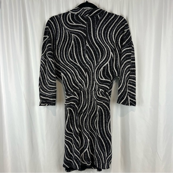 Zara Sparkly Wrap Mini Dress - Picture 8 of 8